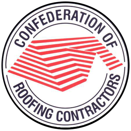 Confederation of Roofing Contractors logo design.